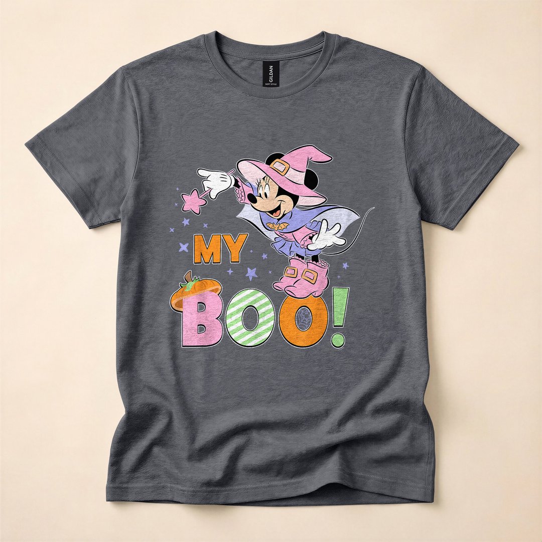 Minnie Mouse My Boo Cute Halloween Couples T-Shirt - photo 4