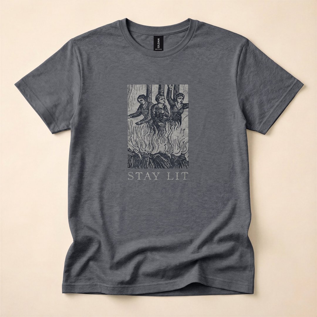 Occult Stay Lit Devil Witch Halloween T-Shirt - photo 4