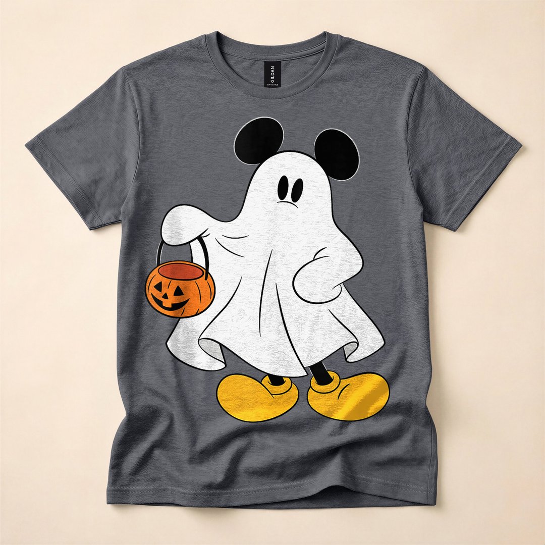 Mickey Mouse Ghost Halloween Trick-or-Treat T-Shirt - photo 4