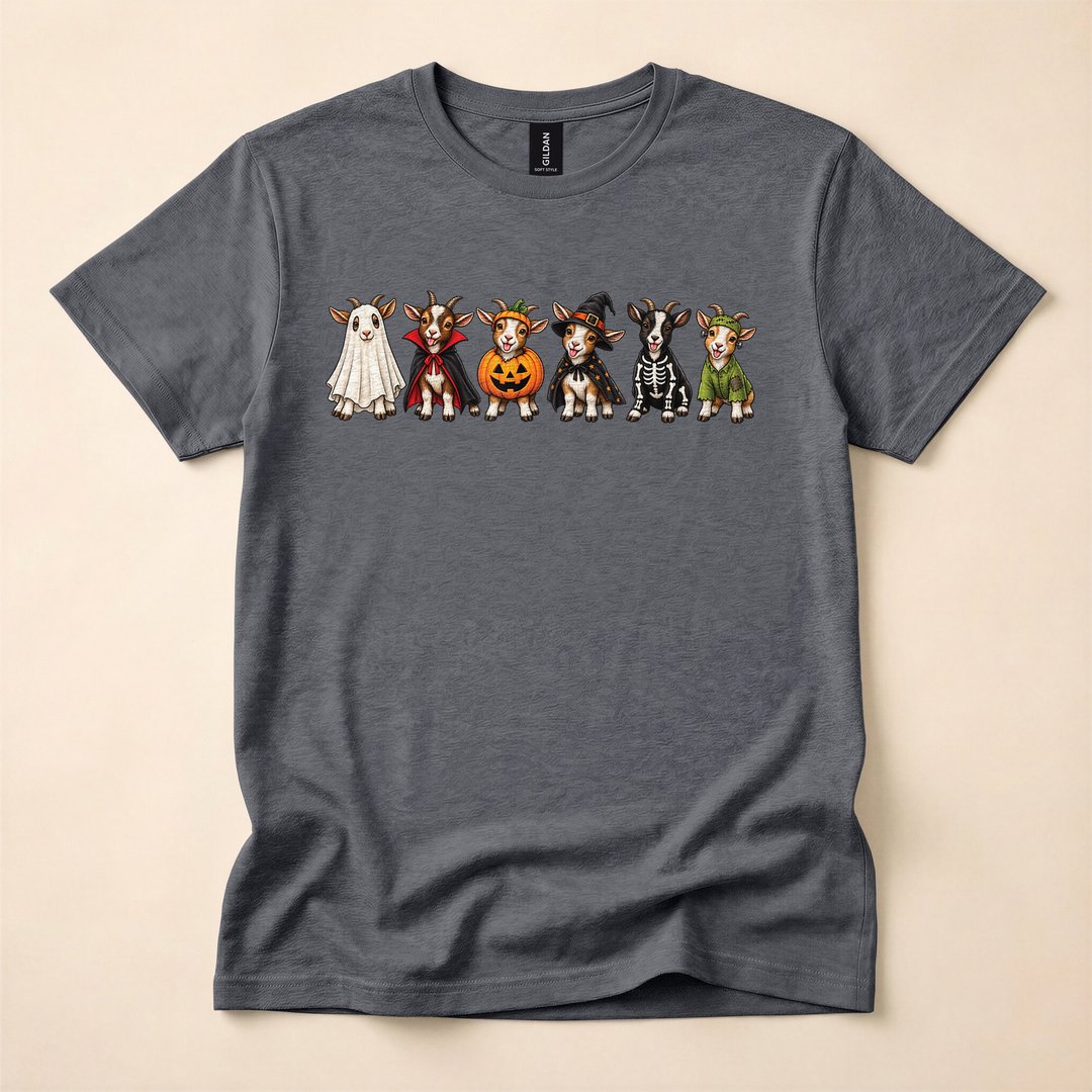 Goat Head Halloween Animal Costume T-Shirt - photo 4