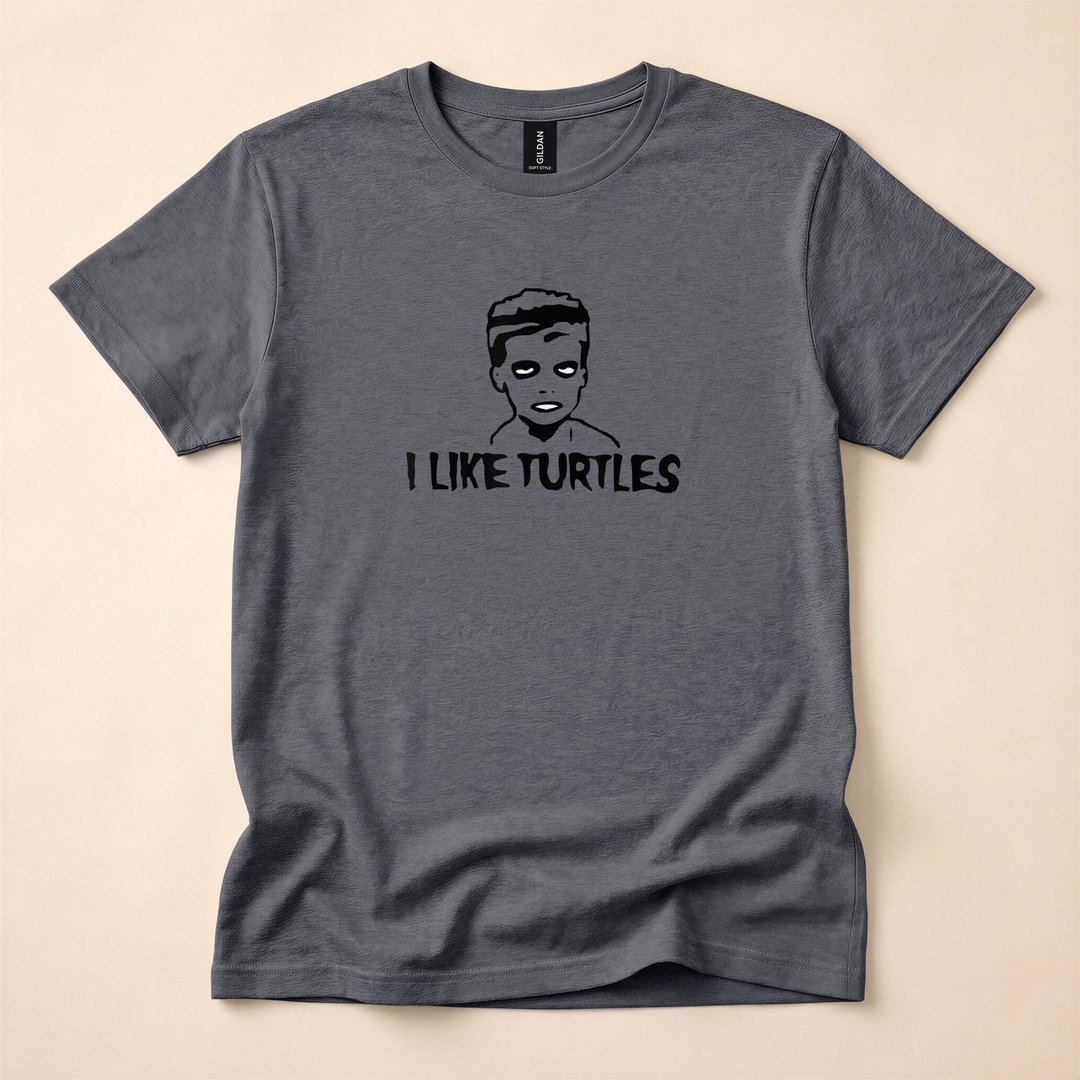 Johnathan the Zombie I Like Turtles Funny Halloween T-Shirt - photo 5