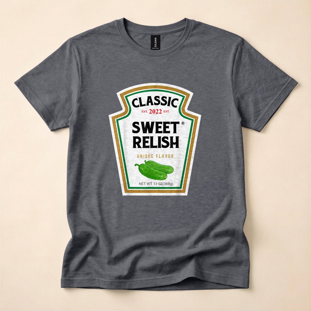 Sweet Relish Green Pickle DIY Halloween Costume T-Shirt - photo 5