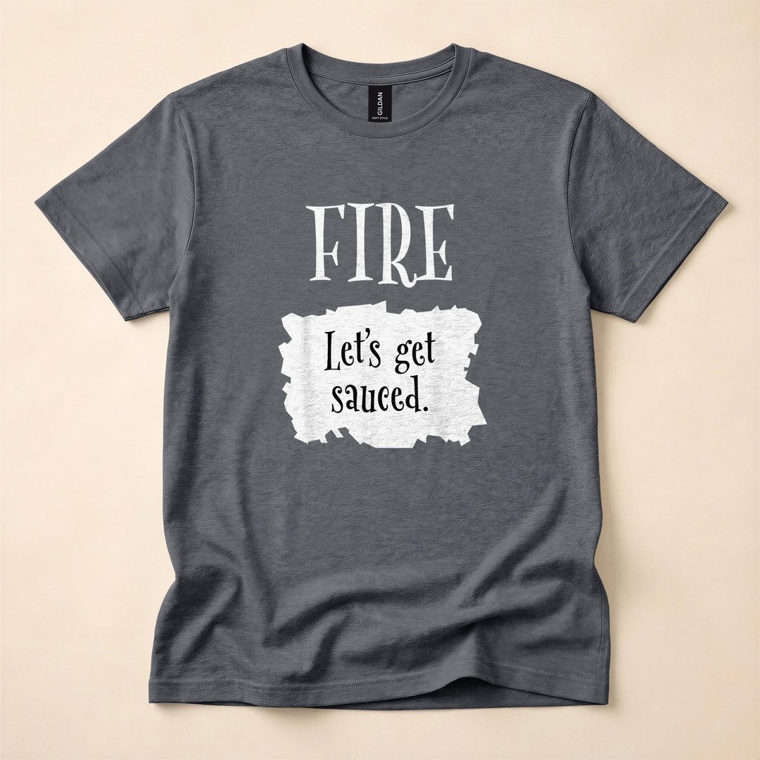 Fire Hot Sauce Packet Funny Halloween Costume T-Shirt - photo 5