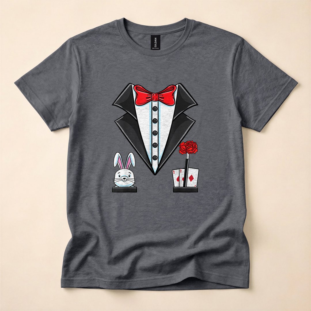 Classic Magician Costume Funny Halloween T-Shirt - photo 4
