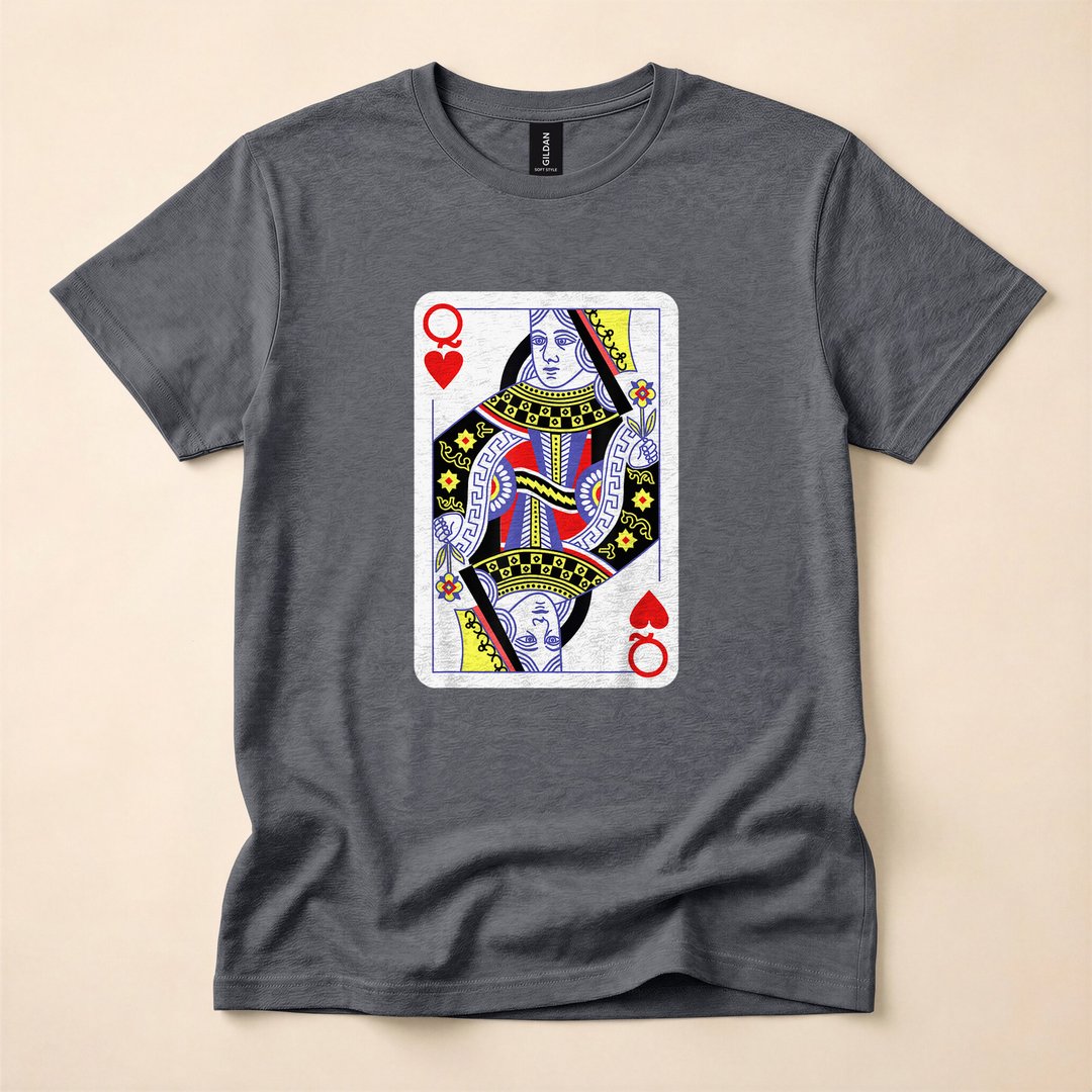 Queen of Hearts Playing Card Halloween Costume T-Shirt - photo 4