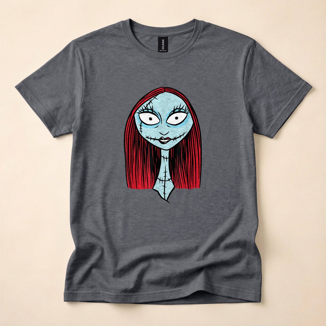 The Nightmare Before Christmas Sally Big Face Halloween T-Shirt - photo 4