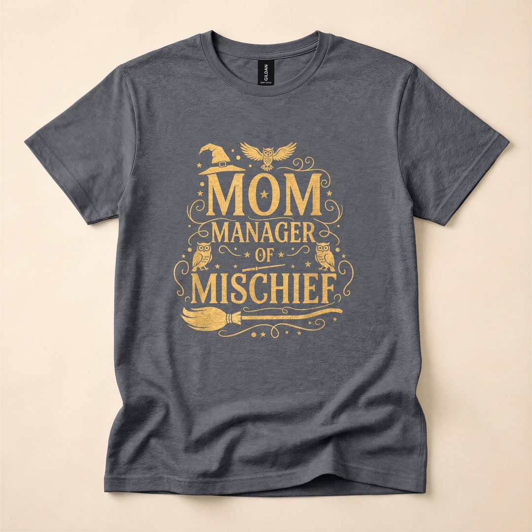 Magical Mom Manager of Mischief Halloween T-Shirt - photo 4