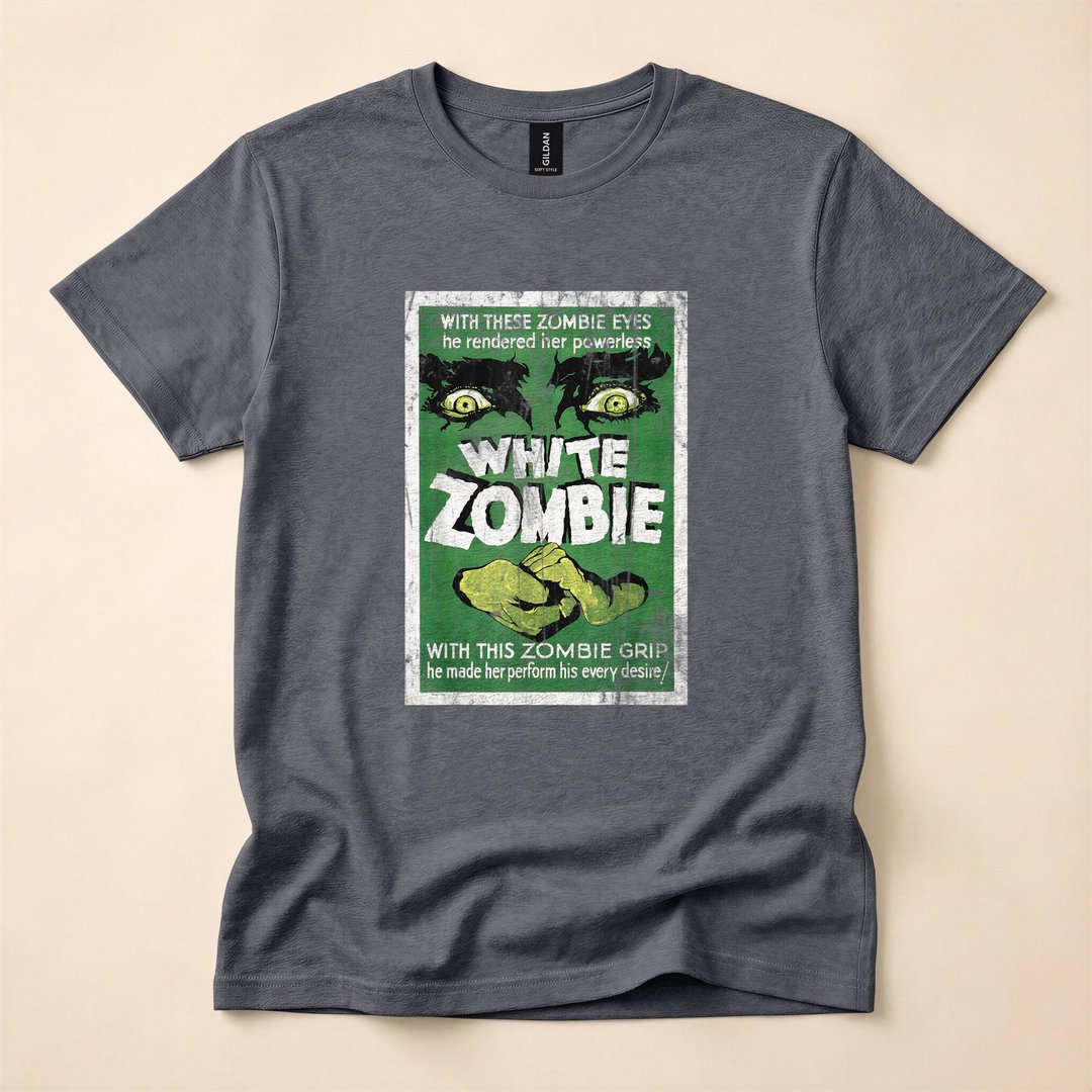 Vintage White Zombie 1932 Horror Movie Poster T-Shirt - photo 4