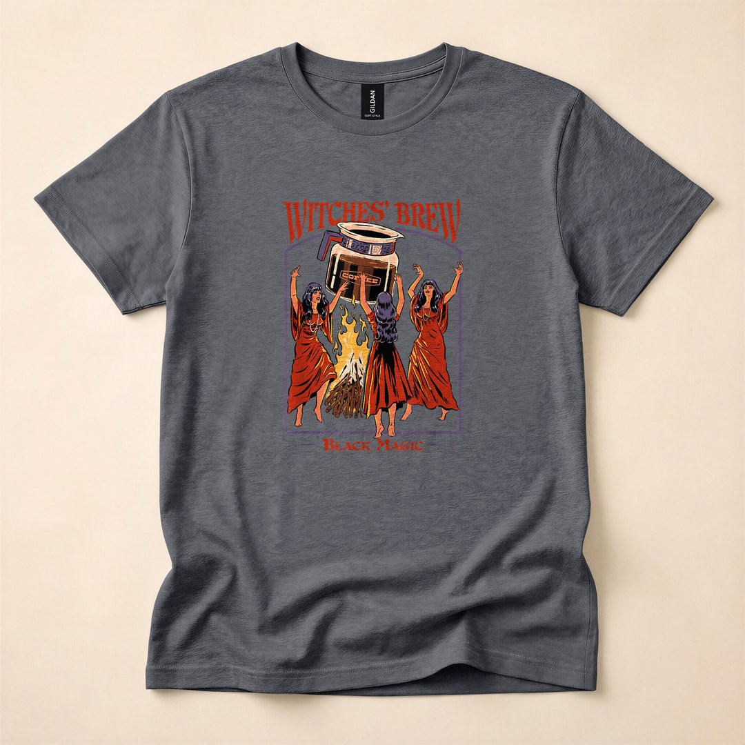 Steven Rhodes Witches' Brew Coffee Halloween T-Shirt - photo 4