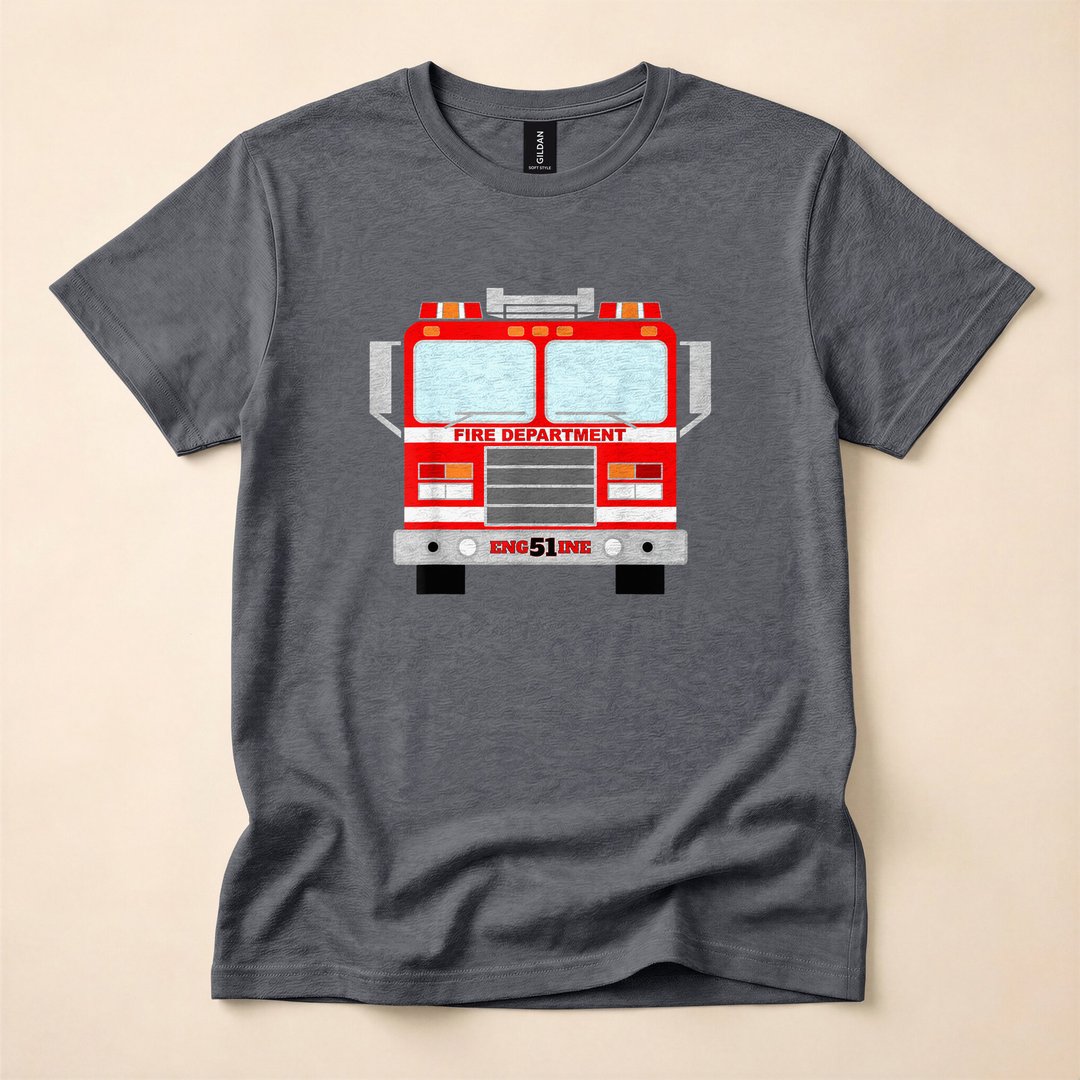 Pretend I'm a Fire Truck Funny Halloween Costume T-Shirt - photo 4
