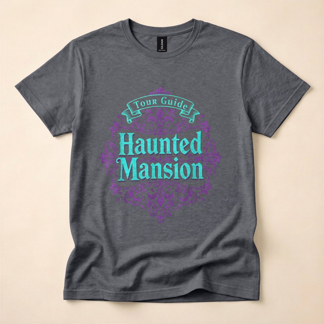 Haunted Mansion Tour Guide Spooky Halloween T-Shirt - photo 4