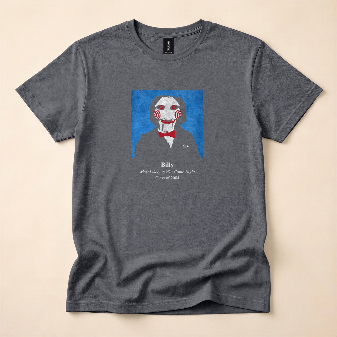 Saw Billy Most Likely To Win Game Night Horror T-Shirt - photo 4