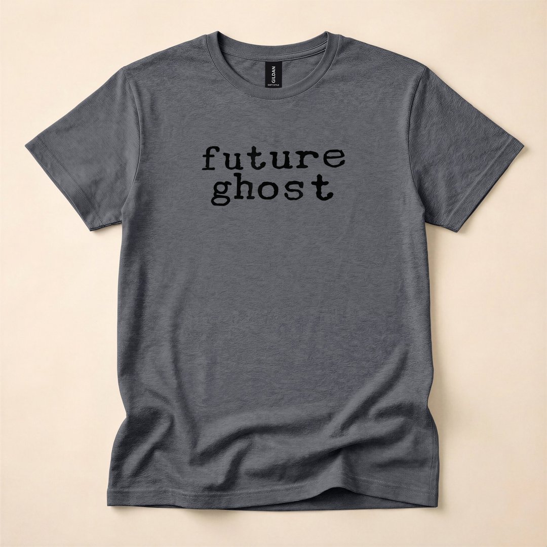 Future Ghost Minimalist Spooky Halloween T-Shirt