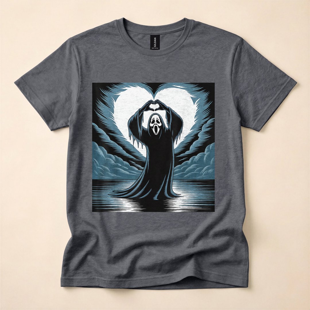 Spooky Season Ghost Scary Face Horror T-Shirt - photo 4