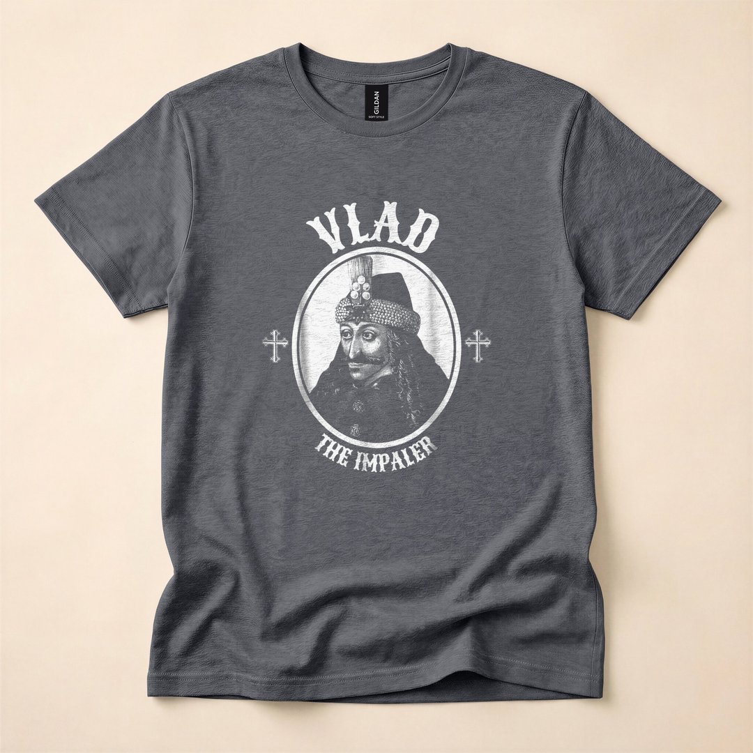 Vlad Dracula the Impaler Undead Vampire T-Shirt - photo 4