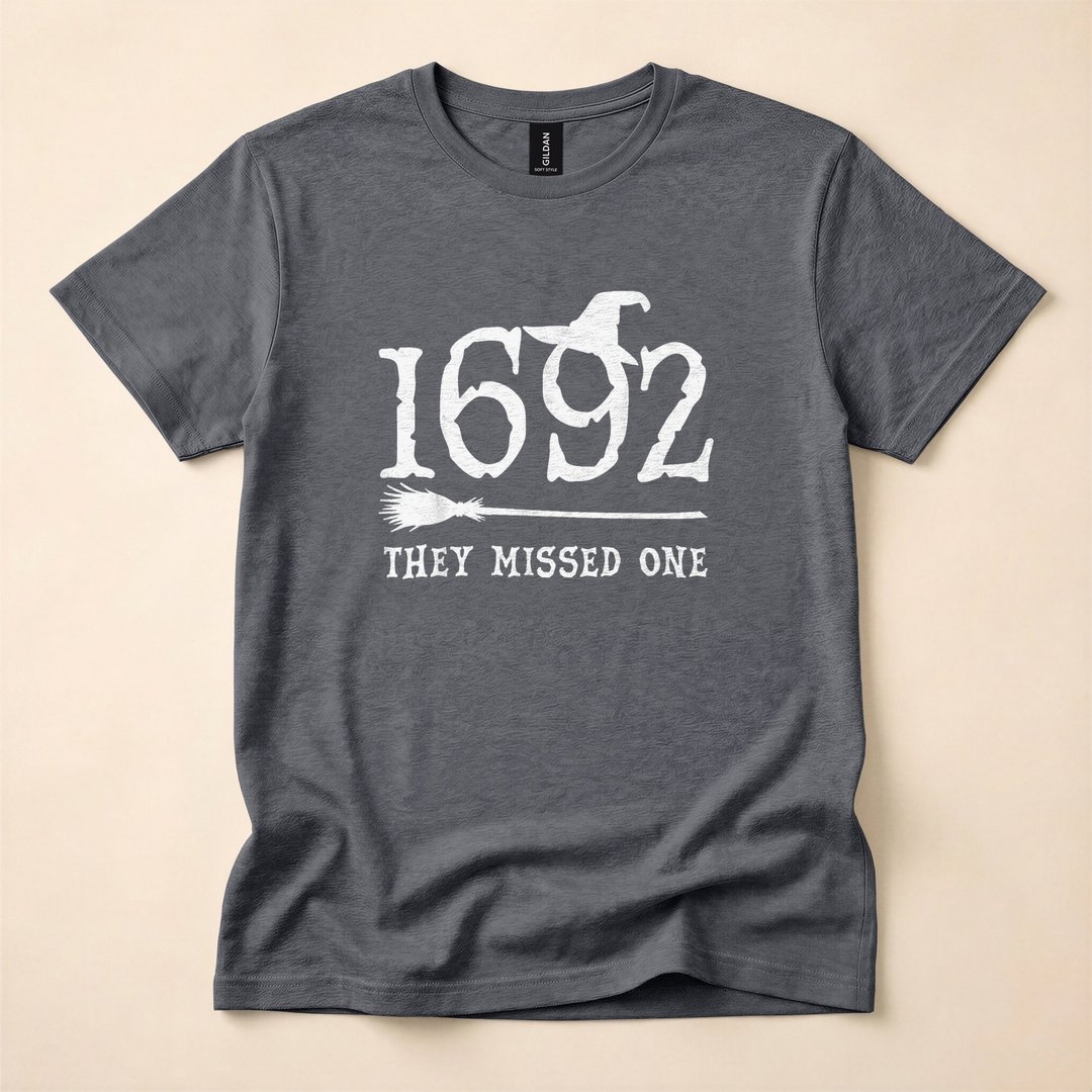 1692 They Missed One Salem Witch Trials T-Shirt - photo 4