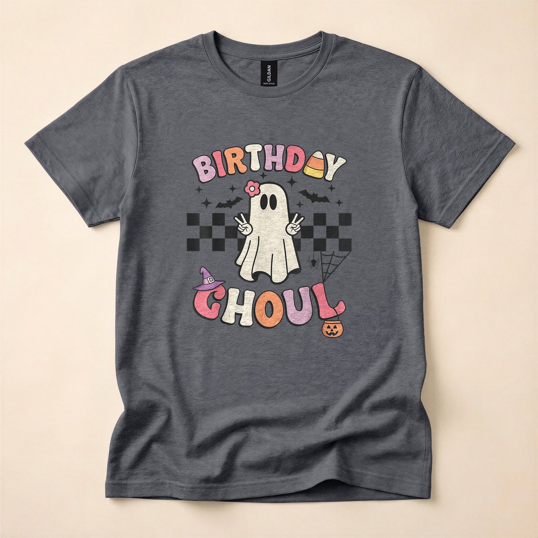 Halloween Birthday Ghoul Spooky BDay Party T-Shirt - photo 5