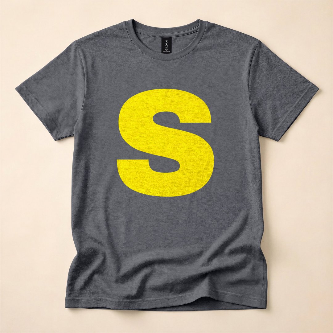 Blue Chipmunk Letter S Halloween Costume Matching T-Shirt - photo 4