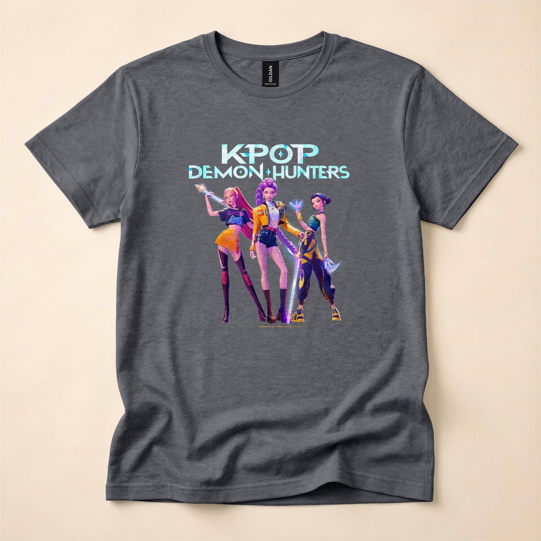 KPop Demon Hunters Huntrix Halloween Group T-Shirt - photo 4