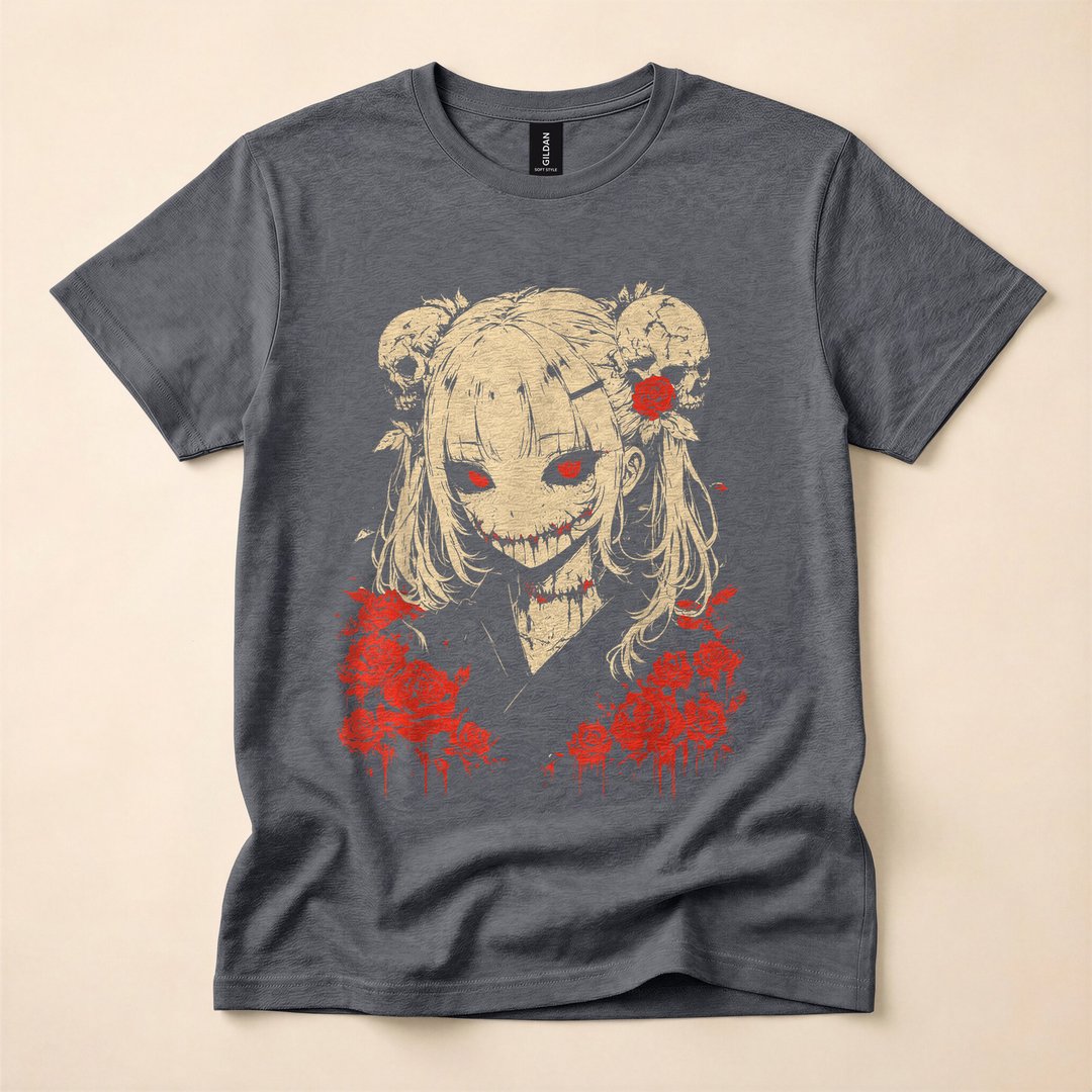 Horror Anime Creepy Kawaii Goth Manga T-Shirt - photo 4