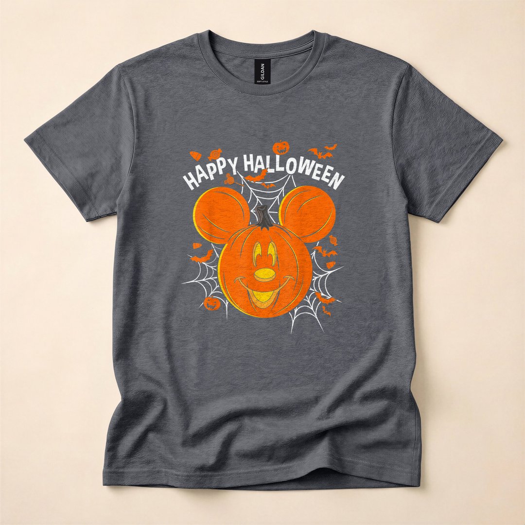 Disney Mickey Mouse Pumpkin Happy Halloween T-Shirt - photo 4