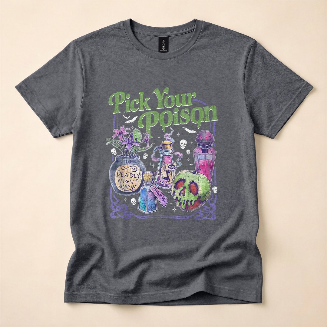 Pick Your Poison Vintage Halloween Princess T-Shirt - photo 4