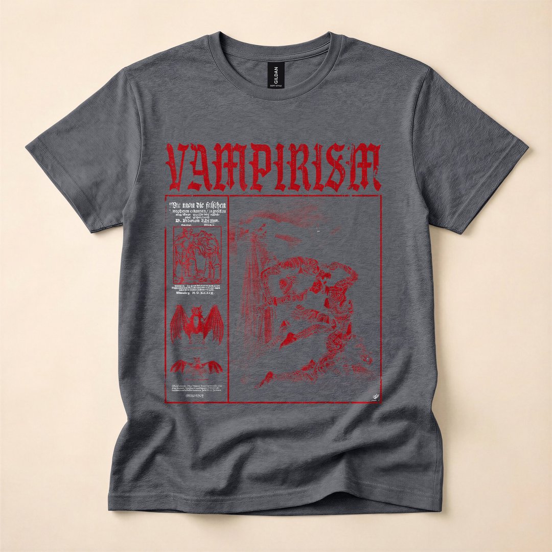 Dark Gothic Vampire Emo Y2K Occult Grunge T-Shirt - photo 4