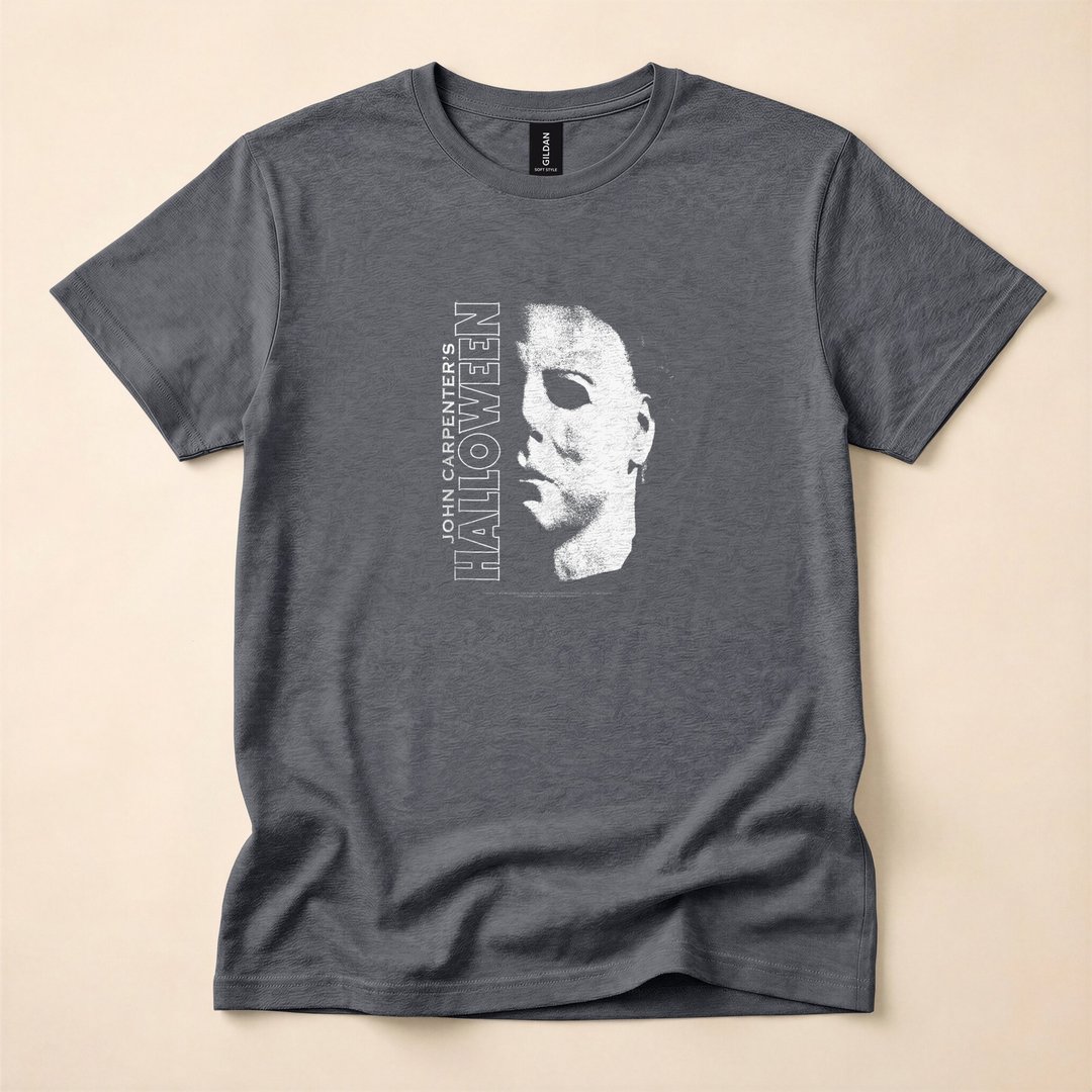 Michael Myers Large Face Halloween Horror T-Shirt - photo 4