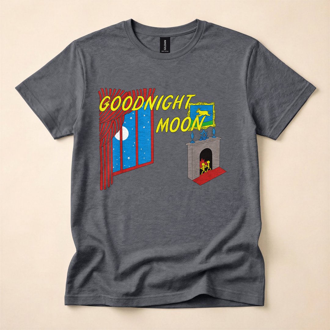 Goodnight Full Moon Halloween Costume T-Shirt, Spooky Season Graphic Tee Gift - photo 5