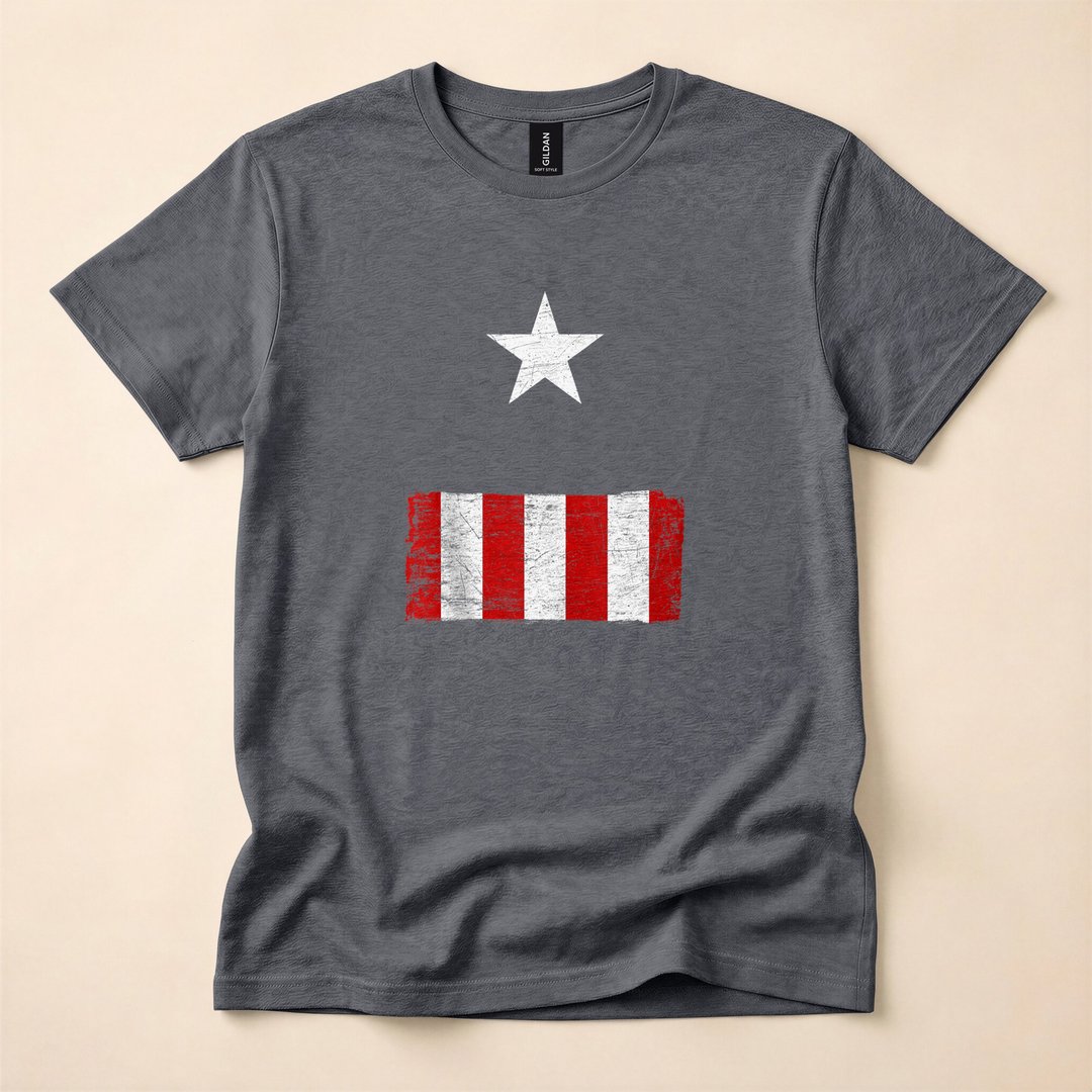 Captain America Halloween Costume T-Shirt - photo 5