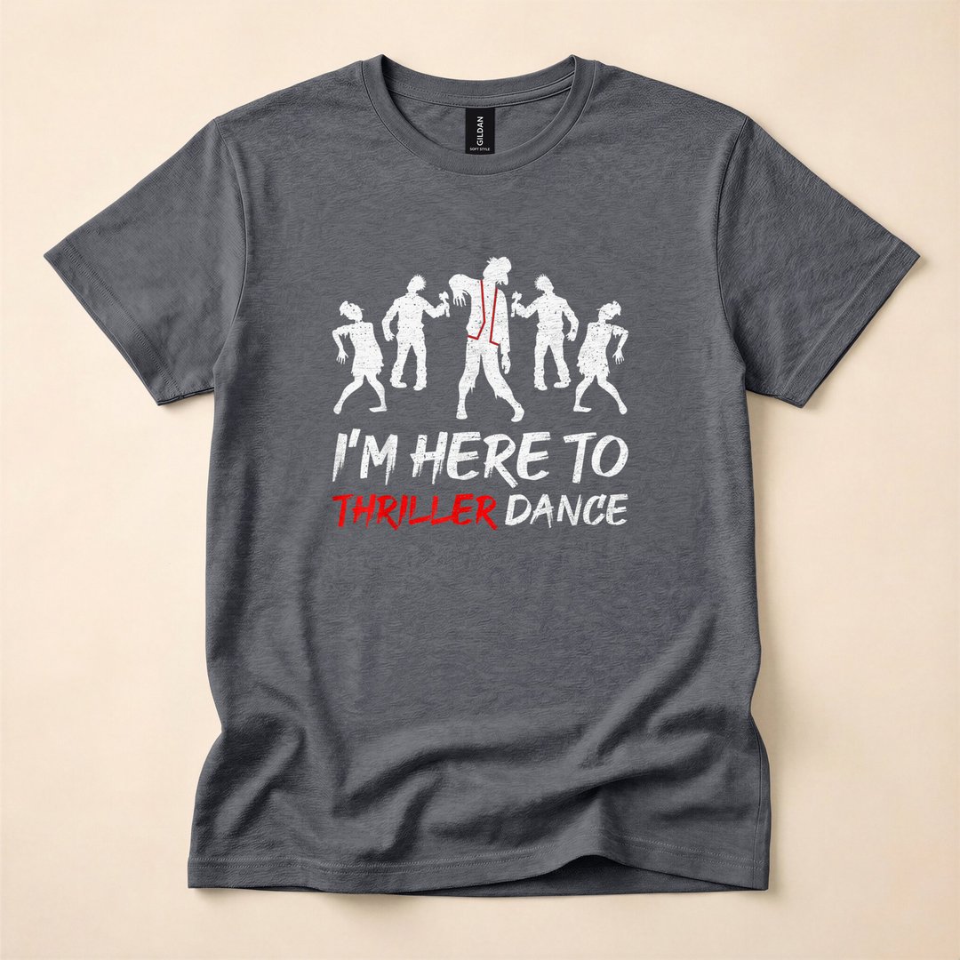 Here to Do the Thriller Dance Funny Halloween T-Shirt - photo 4