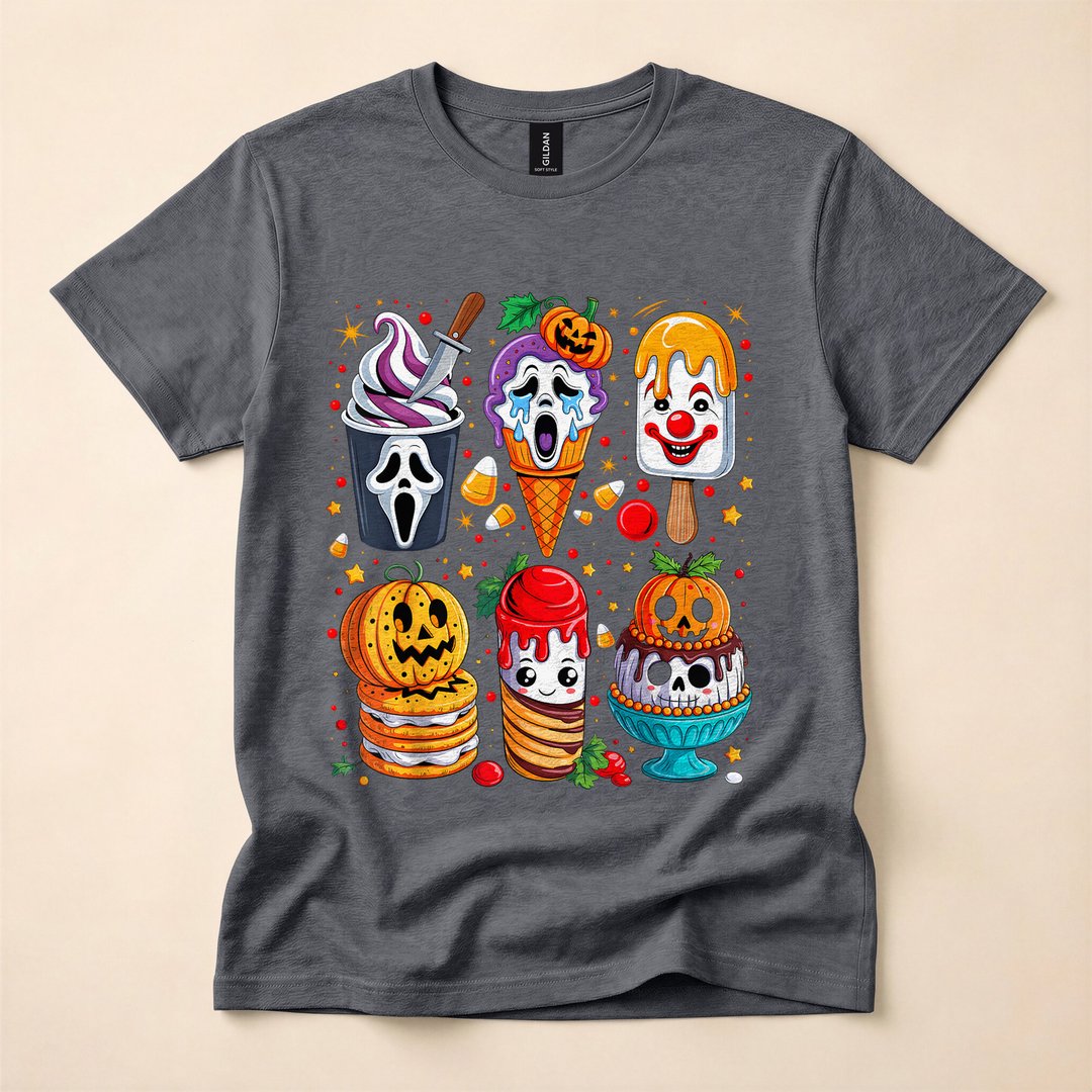 Horror Movie Popsicle Summerween Halloween T-Shirt - photo 4