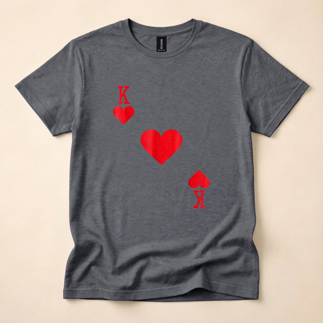 King of Hearts Playing Card Halloween Costume T-Shirt - photo 5