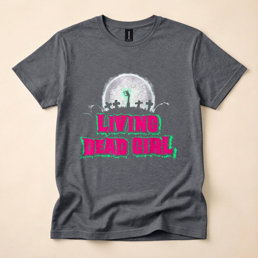 Living Dead Girl Zombie Horror Halloween T-Shirt - photo 4