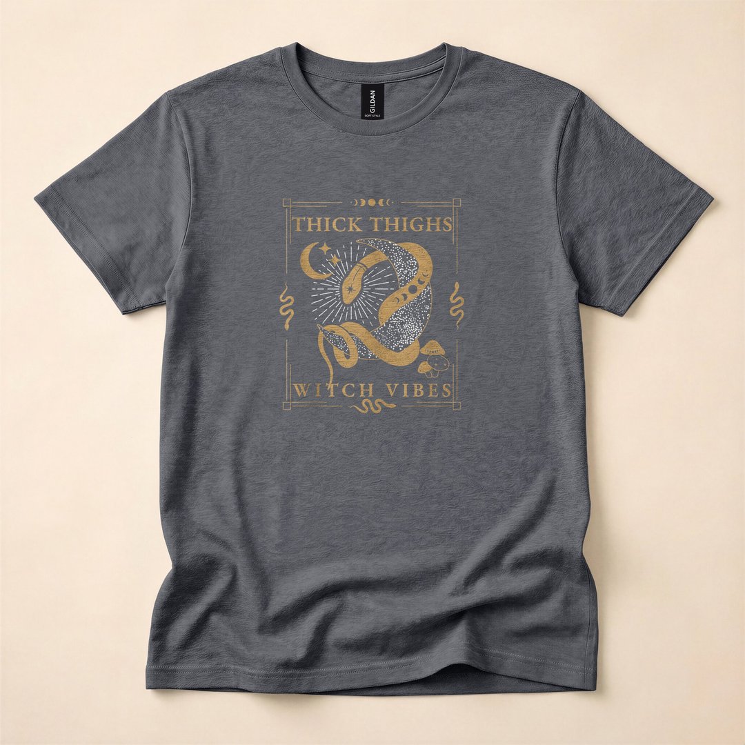 Snakes and Tarot Witch Vibes Spooky Occult T-Shirt - photo 4