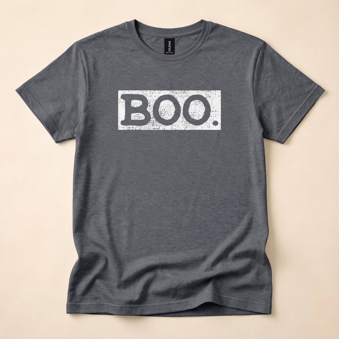 Vintage Boo Retro Halloween Ghost T-Shirt - photo 4
