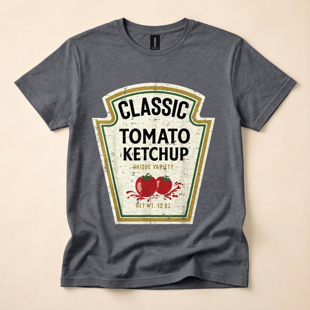 Ketchup Halloween Matching Food Costume T-Shirt - photo 5