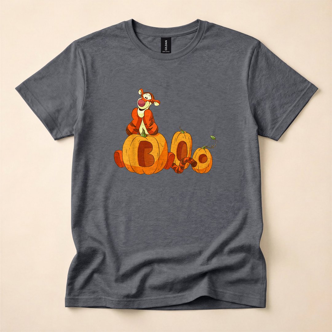 Tigger Boo and Pumpkins Disney Halloween T-Shirt - photo 4