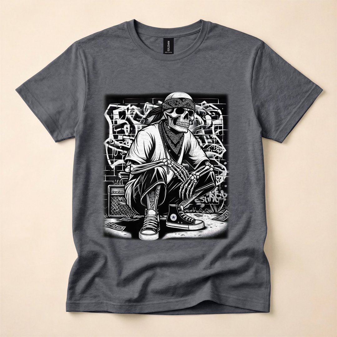 Cholo Chicano Skeleton Con Safos Calavera T-Shirt - photo 4