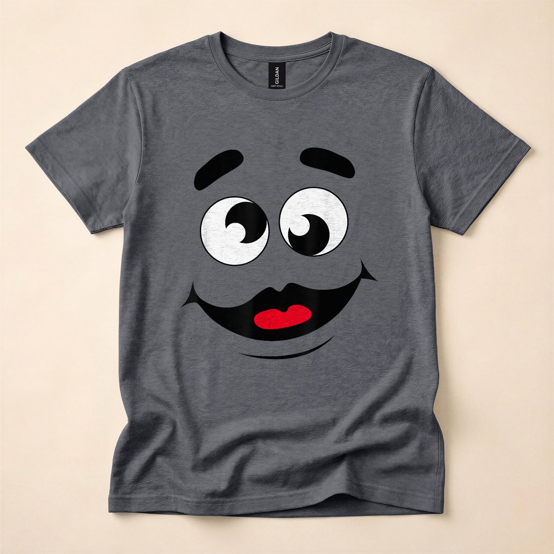 Funny Grimace Monster Face Halloween Costume T-Shirt - photo 5