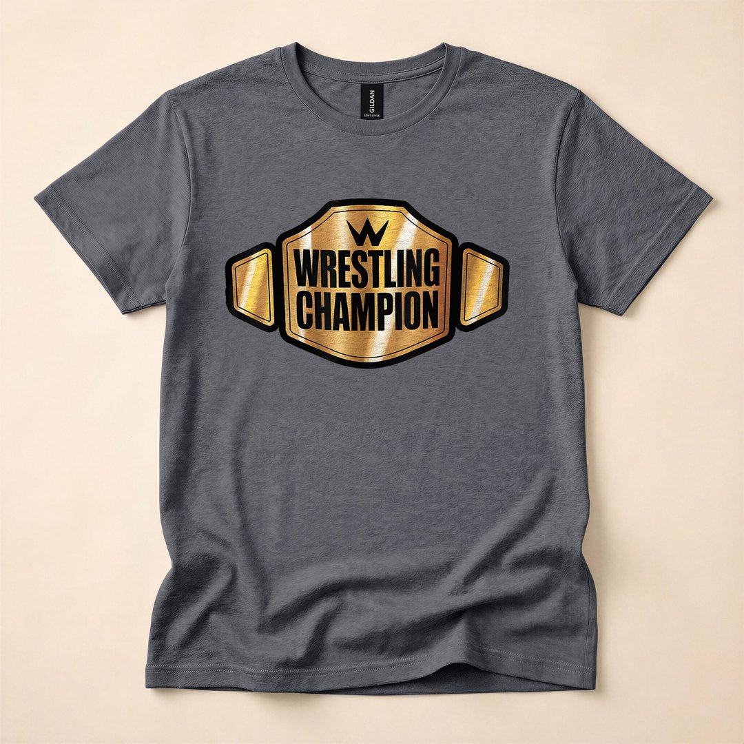 Champion Wrestling Belt Funny Halloween Costume T-Shirt - photo 4