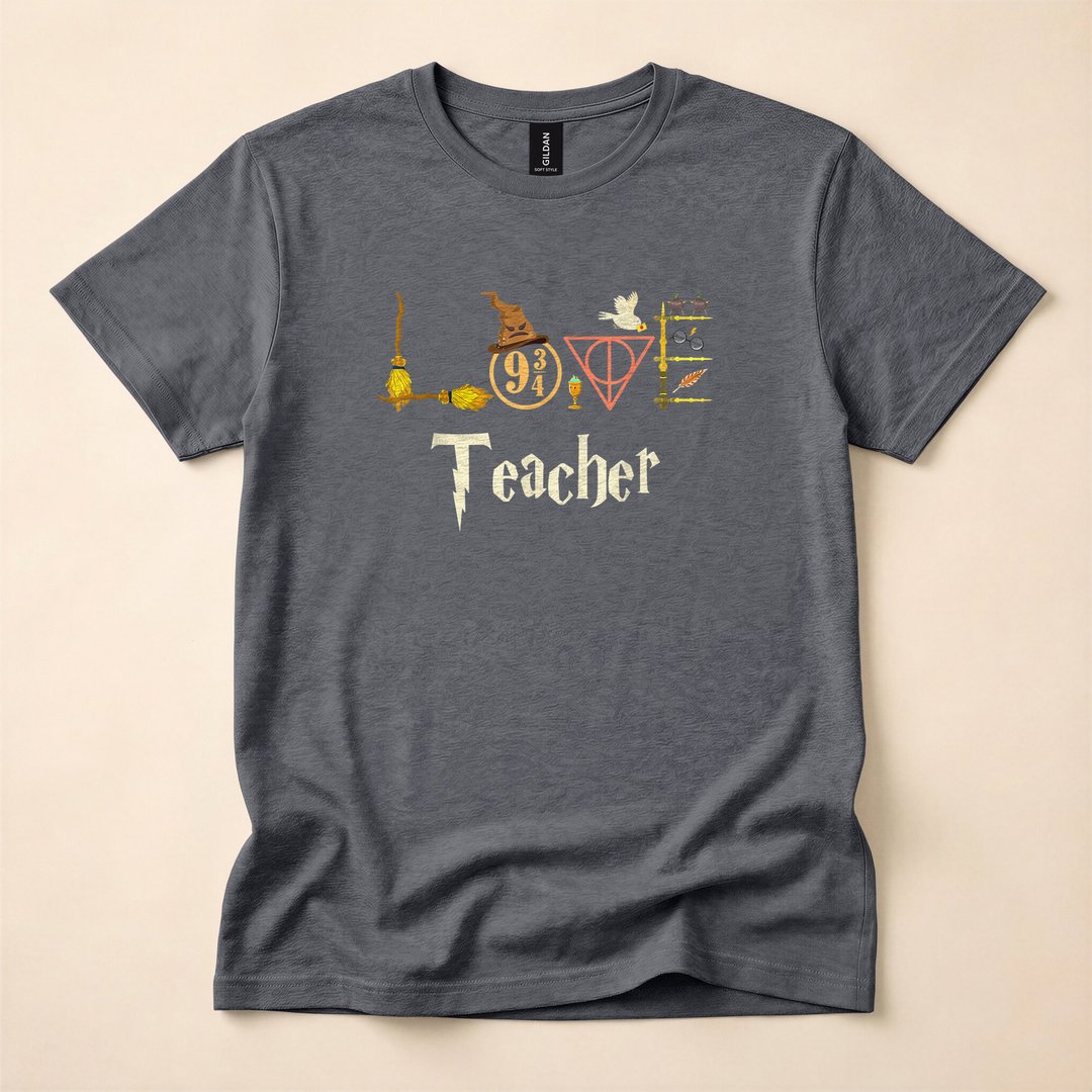 Teacher Wizard School of Magic Halloween T-Shirt - photo 4