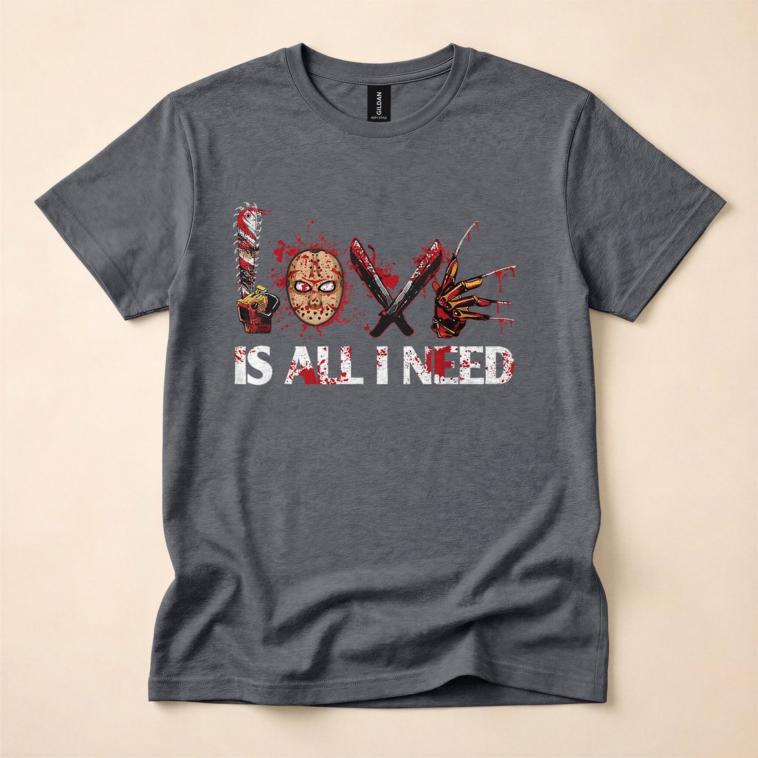 All I Need Is Halloween and Scary Horror Movies T-Shirt - photo 4