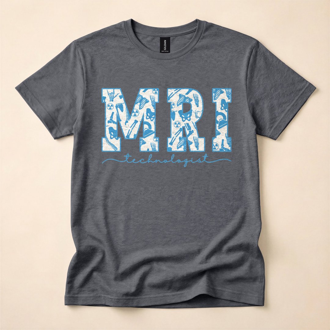 MRI Tech Skeleton Radiology Halloween T-Shirt - photo 5