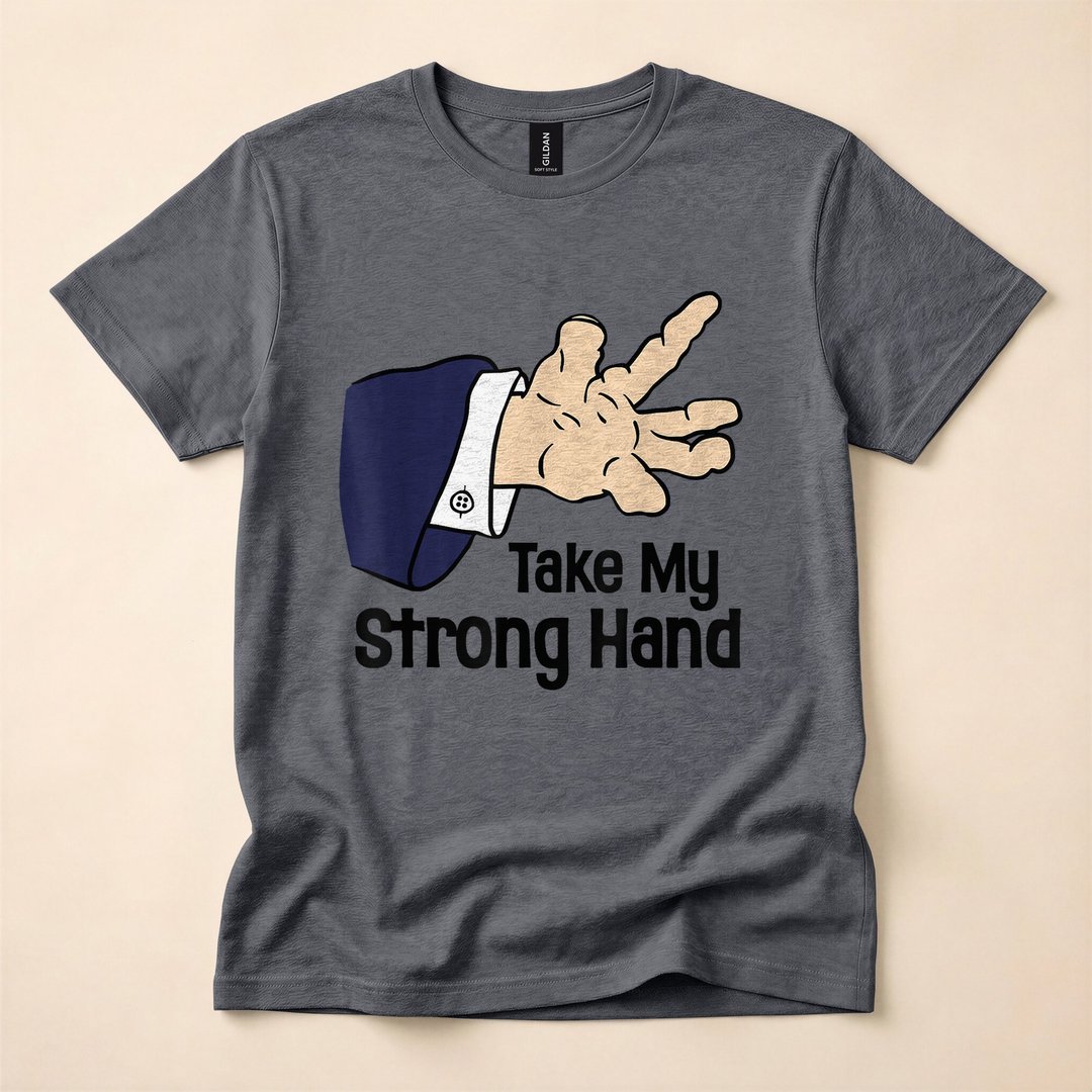Take My Strong Hand Funny Skeleton Halloween T-Shirt - photo 5