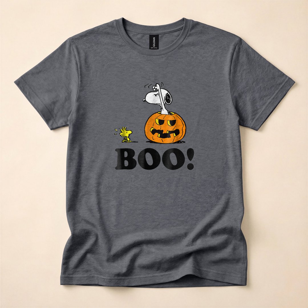 Peanuts Snoopy and Woodstock BOO Halloween T-Shirt - photo 5