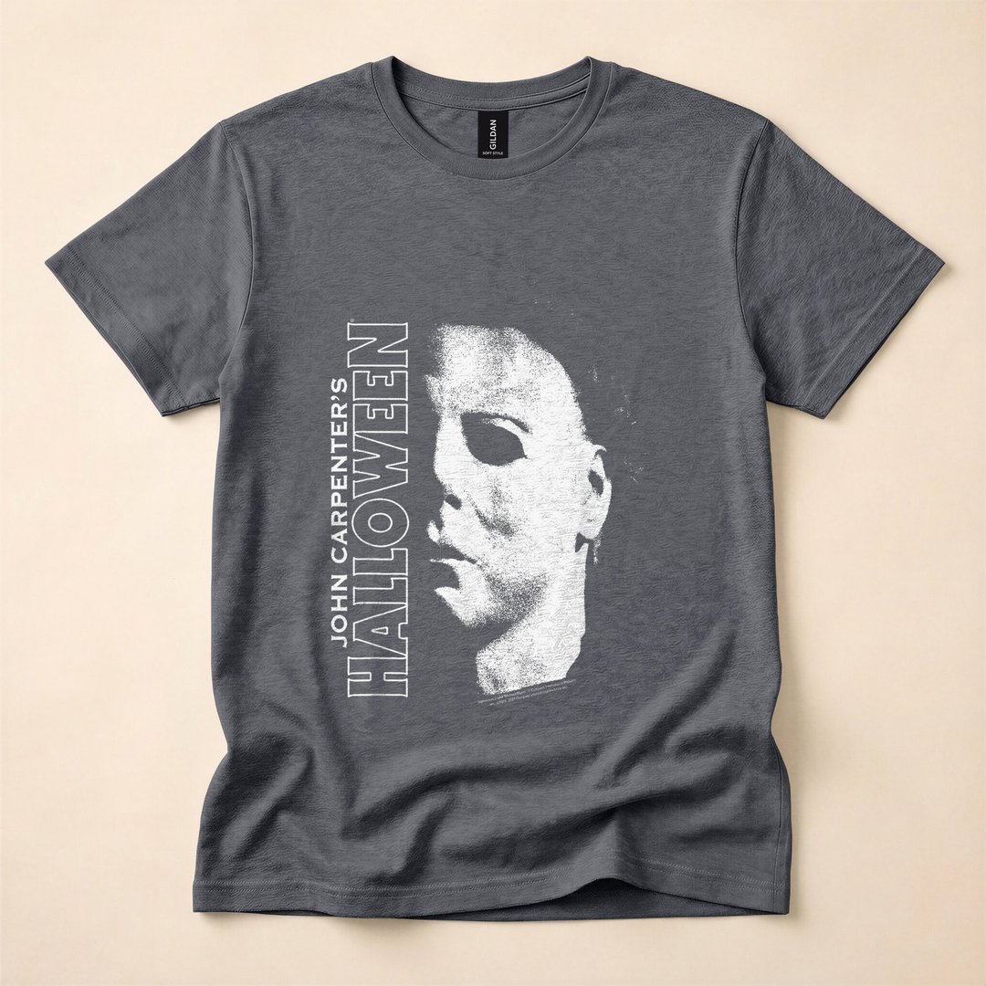 Michael Myers Large Face Horror Halloween T-Shirt - photo 4