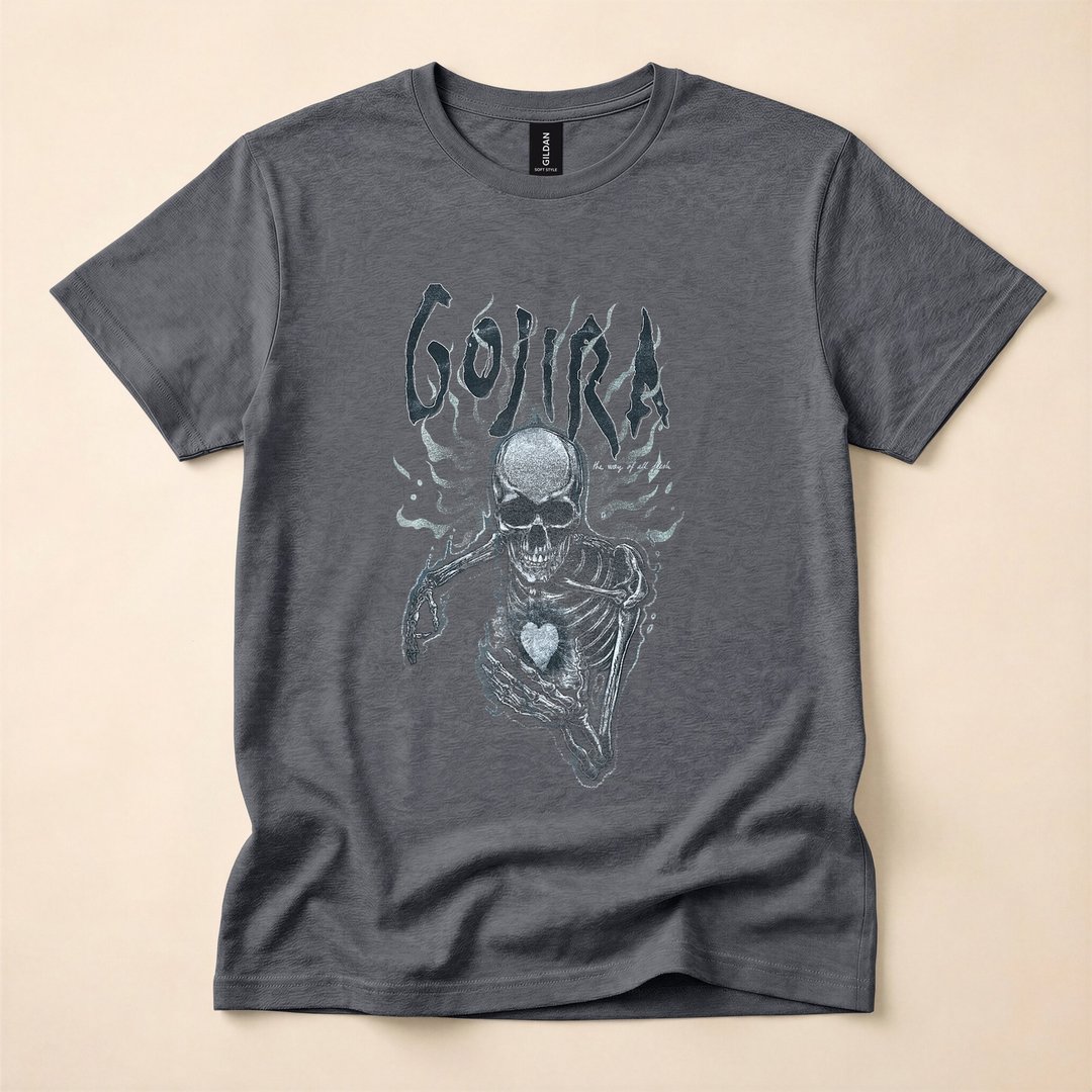Anatomical Skeleton Heart X-Ray Halloween T-Shirt - photo 4