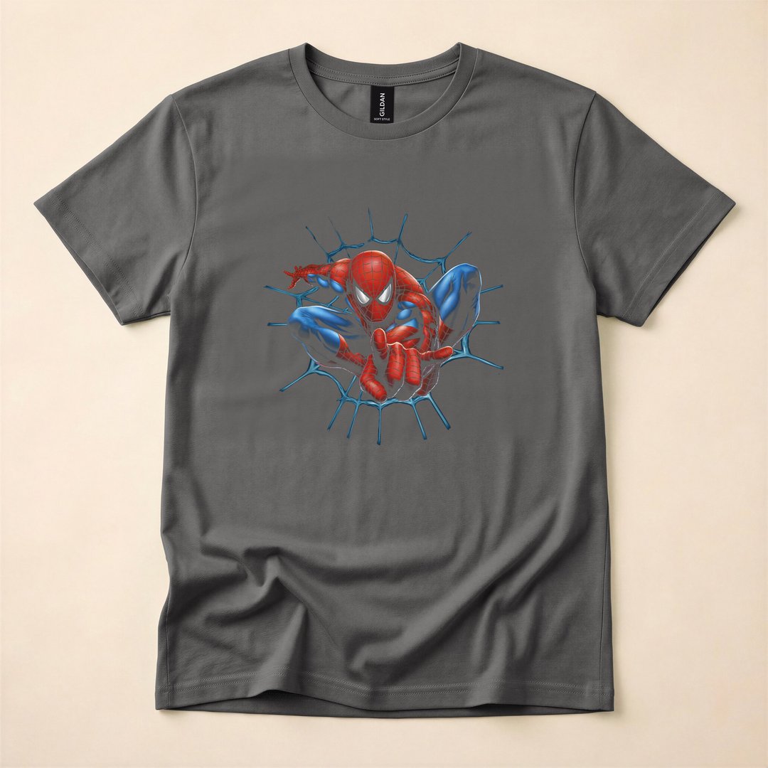 Spider-Man Web-Sling Portrait Wall-Crawler T-Shirt - photo 5