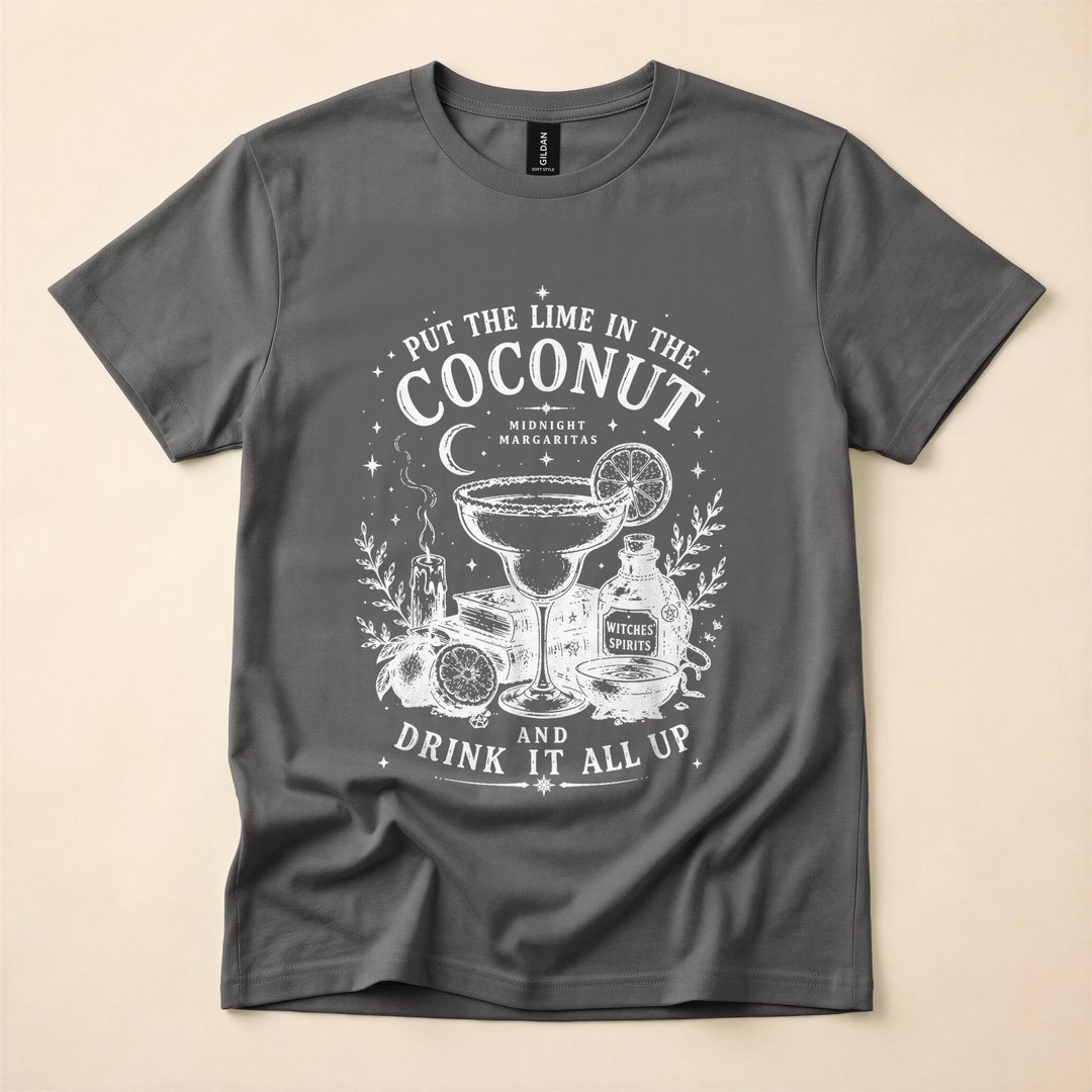 Vintage Midnight Margaritas Retro Witch Night T-Shirt - photo 5